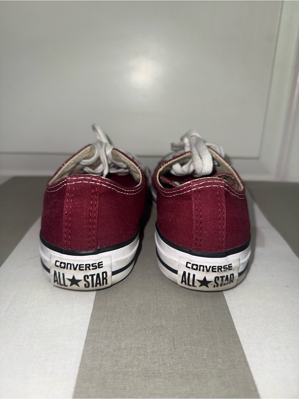 Converse Chuck Taylor All Star Low Top Sneakers - Burgundy - Picture 6 of 8